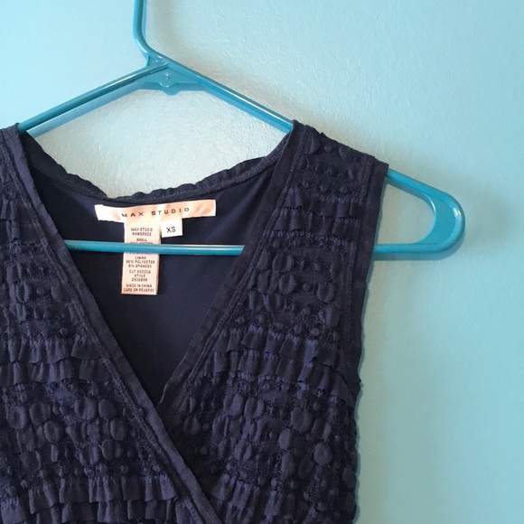 Navy Blue Midi Dress - Picture 1 of 4